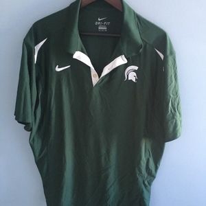 Nike dri-fit MSU polo